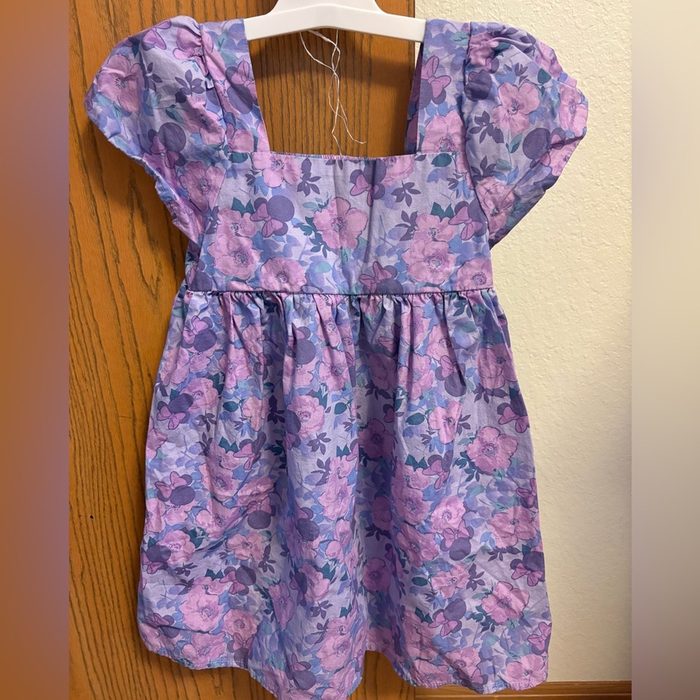 Disney Minnie Mouse Pink and Purple Ruffled Wrap Sundress